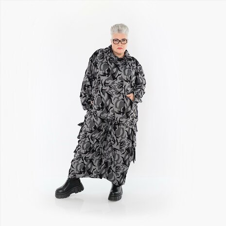 Broek Ravena grijs print