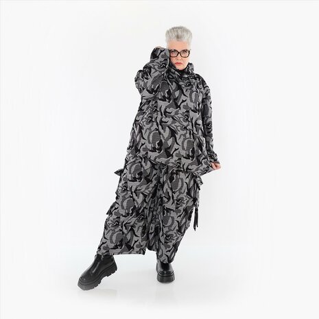 Broek Ravena grijs print
