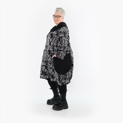 Ballonjurk/tuniek Ravena grijs print