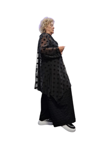 Tuniek Sophia zwart voile
