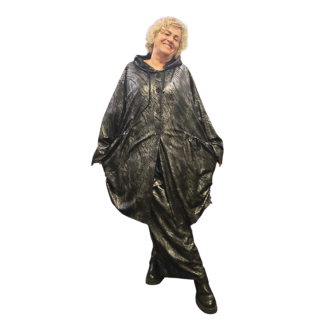 Vest/jas Wild Soul zwart/zilvergrijs