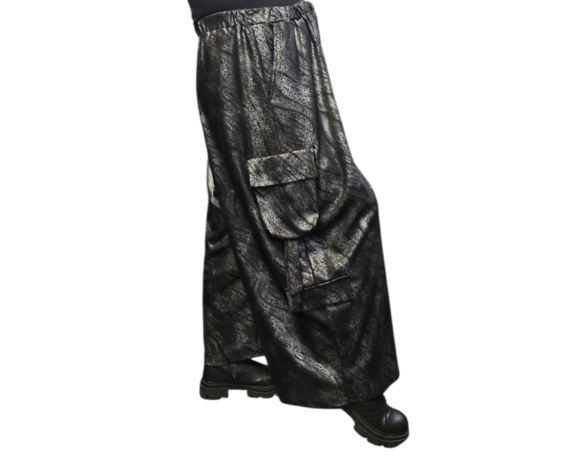 Broek Wild Soul zwart/zilvergrijs