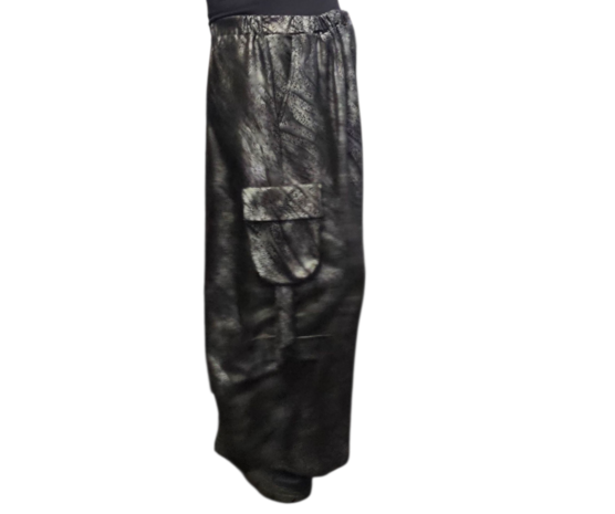 Broek Wild Soul zwart/zilvergrijs