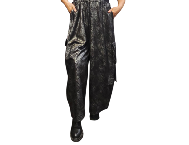 Broek Wild Soul zwart/zilvergrijs