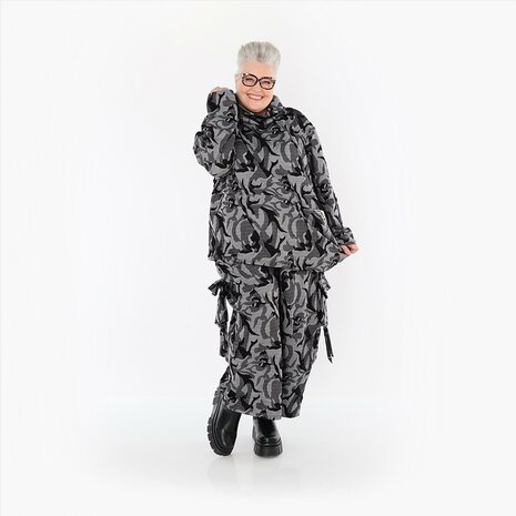 Broek Ravena grijs print