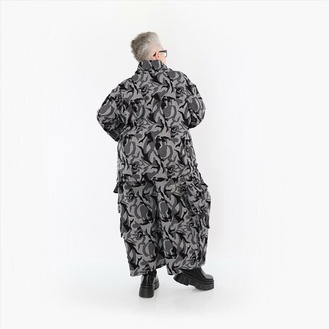 Broek Ravena grijs print