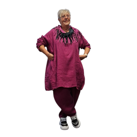 Ballon-tuniek-A-lijn-paars100-linnen