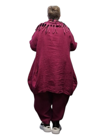 Ballon-tuniek-A-lijn-paars100-linnen