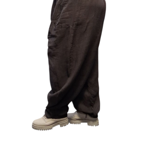 Ballonbroek bruin100% linnen