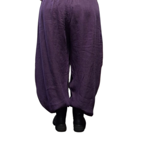 Ballonbroek purple 100% linnen