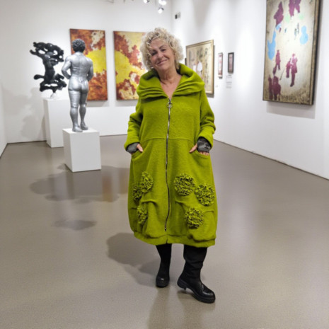 Winterjas -mantel groen 