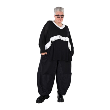 Gooi Nuvella Plain zwart /wit