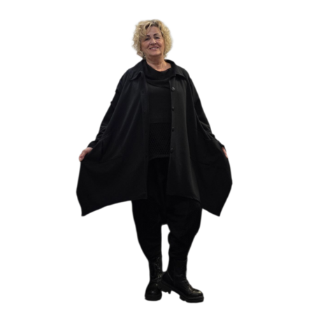 Glamour jasje/blouse zwart