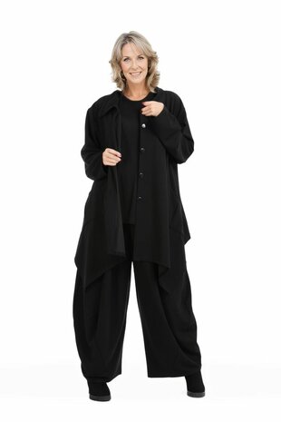 Glamour jasje/blouse zwart