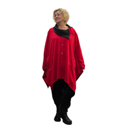 Glamour jasje/blouse rood