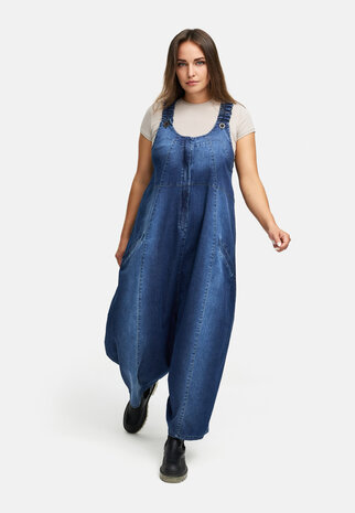 Tuinbroek van premium denim `Indiga` stretch