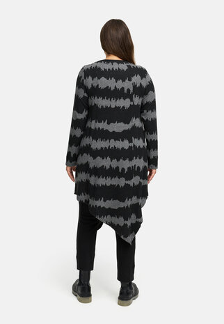 Kort jurkje Mirella zwart/grijs