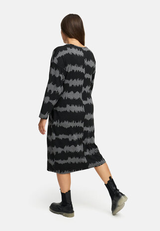 Mirella jurk zwart/grijs