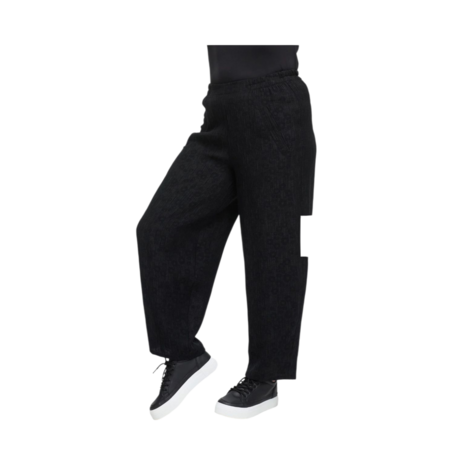 Wijde broek met structuurpatroon 'Noira'