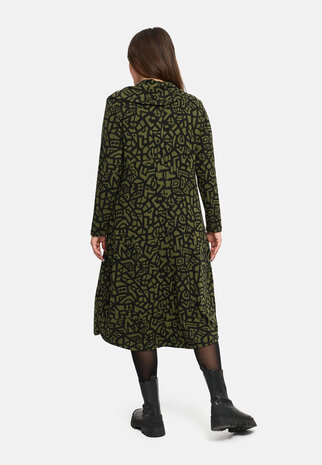 Seriva jurk groen/zwart