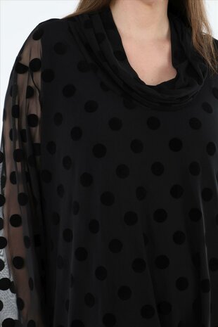 Ruim vallend Shirt Sophia Punten