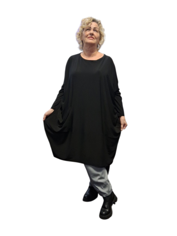 Luuka ruime tuniek zwart