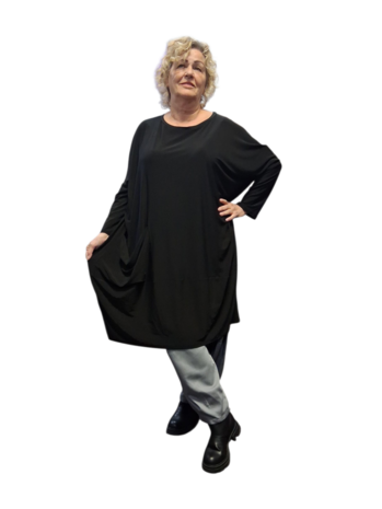 Luuka ruime tuniek zwart