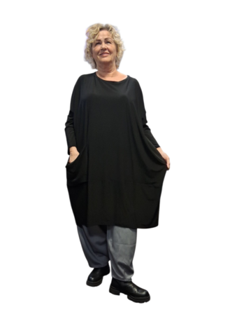 Luuka ruime tuniek zwart