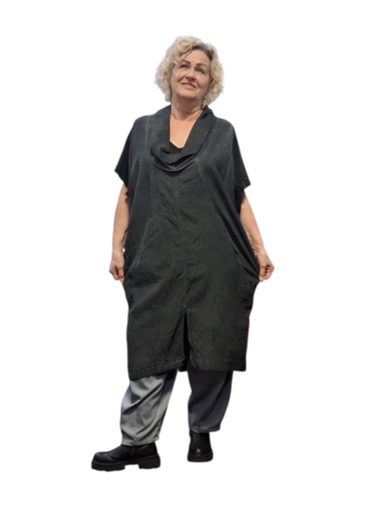 Luuka mouwloze tuniek antraciet 