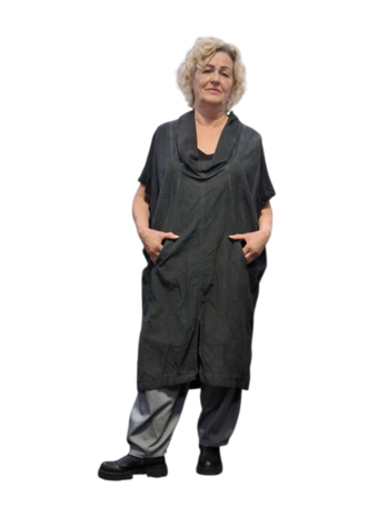 Luuka mouwloze tuniek antraciet 