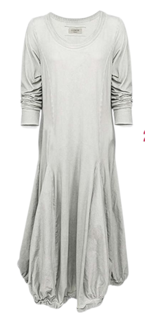 Luuka ballonjurk grijs stonewashed