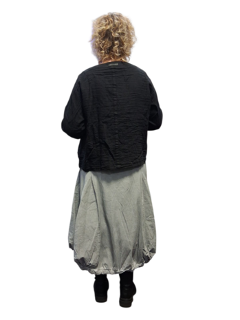 Kort jasje-vest  zwart