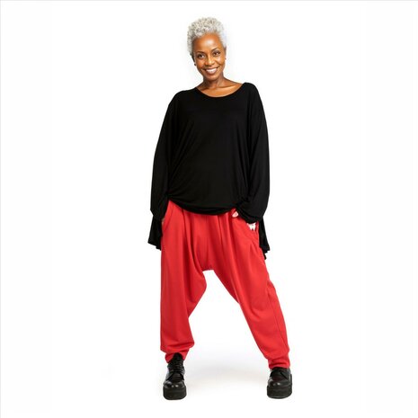 Milano broek, effen rood