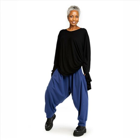 Milano broek, effen blauw