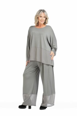 Juliette-broek,-met Chiffon inzet grijs
