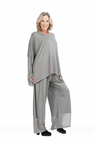 Juliette-broek,-met Chiffon inzet grijs