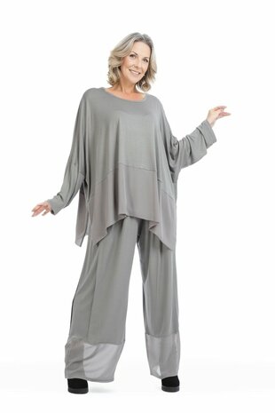 Juliette-broek,-met Chiffon inzet grijs