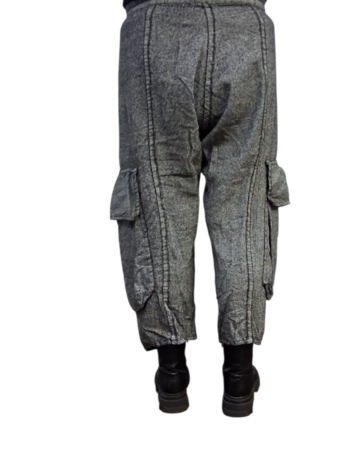 Broek Luuka grijs stonewashed 