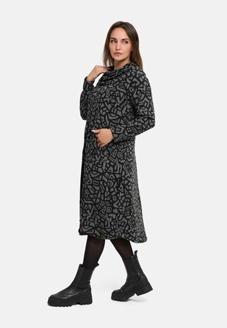 Seriva jurk grijs/zwart