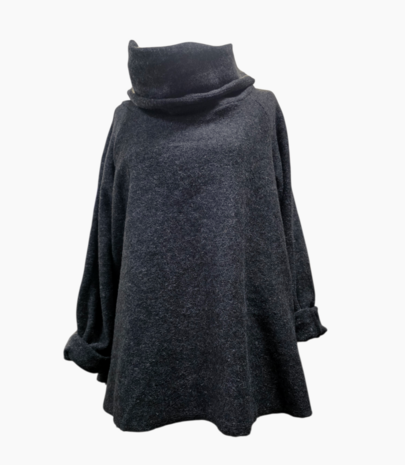 Warme Luuka trui met grote col  A-lijn 