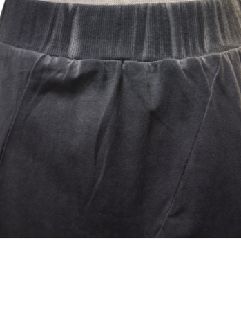 Ballonrok grijs met asymmetrische zoom