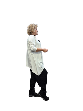 Basic shirt A-lijn wit