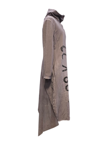 Vest/jas Luuka rose/grijs met print