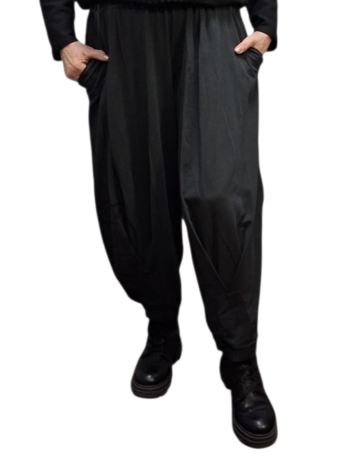 Broek Luuka antraciet met print