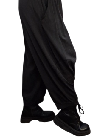 Broek Luuka antraciet met print