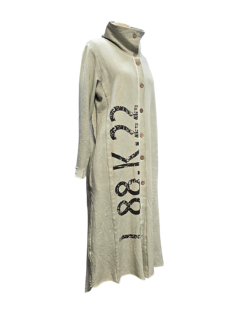 Jas Luuka grijs met print