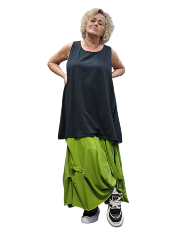  Topje mouwloos  zwart