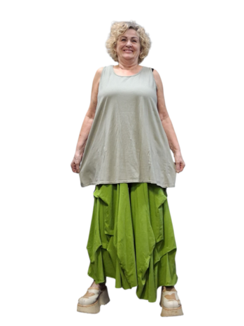  Topje mouwloos  taupe