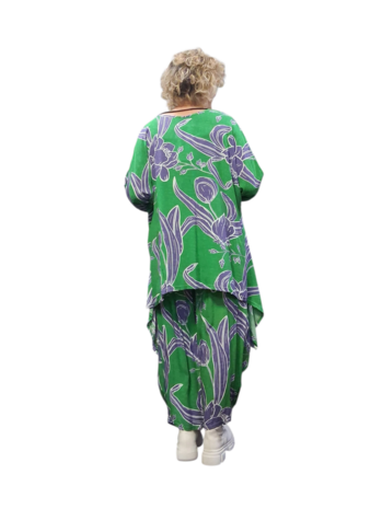 Oversized Shirt Mahio Bloemen groen