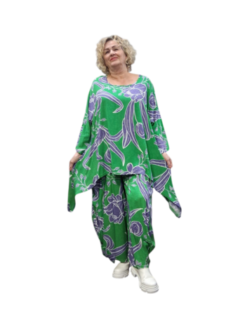 Oversized Shirt Mahio Bloemen groen